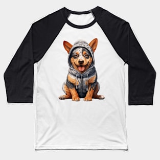 Winter Australian Cattle Dog Baseball T-Shirt